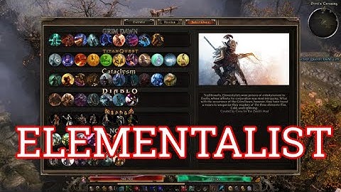Grim Dawn - ELEMENTALIST - Active Skills [Dawn of Masteries Mod]