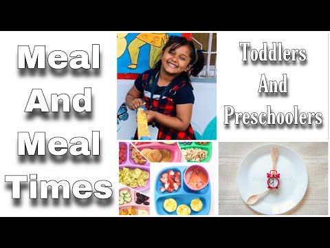 meal and meal times for toddlers and preschoolers