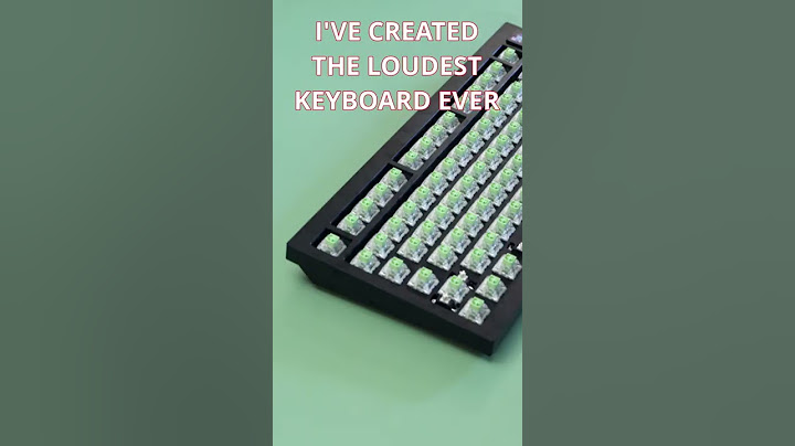 The loudest keyboard. #shorts