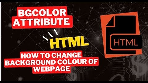 how to change webpage color in html| bgcolor attribute in html| html| CodeMagnet|