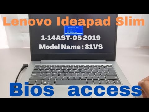 Как получить доступ к BIos Lenovo IdeaPad Slim 1-14AST-05