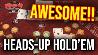 NEW GAME!! AMAZING WINNING RUN ON HEADS UP HOLD'EM!! TOP SIDE BET PAYOUT!!! screenshot 2