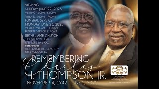 Funeral Services for Charles H. Thompson Jr.