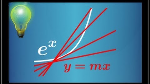 Fonction exponentielle - intersection avec une droite dépendant d