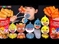ASMR ICE CREAM BABY SHARK PARTY DESSERTS JELLY MUKBANG EATING SOUNDS