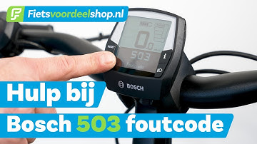 E-bike Bosch 503 error code on the display - How to solve it - Fietsvoordeelshop.nl tells