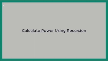 Calculate Power Using Recursion