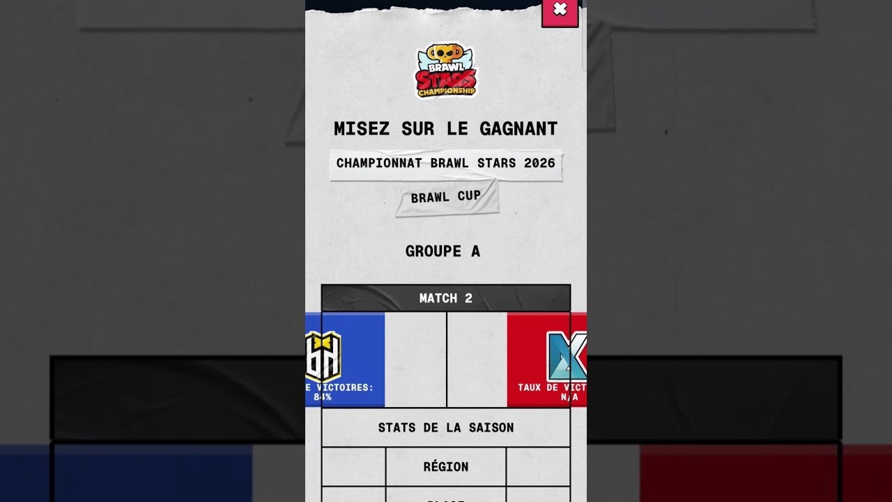 PRONO JOUR 1 BRAWL CUP #brawlstars #supercell #gaming #brawlcup #competition #fypyoutubeshort #fyp