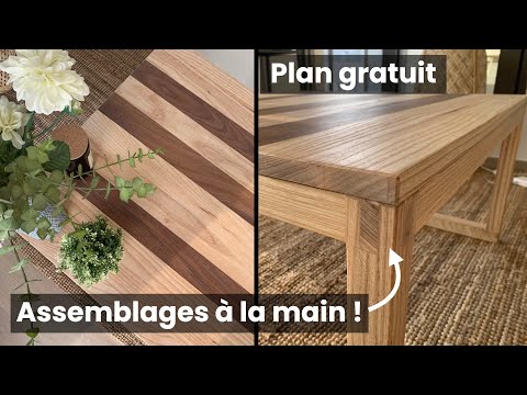 Vidéo: Table basse en mélange de bois récupéré pratique