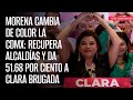 Morena cambia de color la CdMx: recupera alcaldías y da 51.68% a Clara Brugada