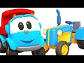 Car cartoon for kids – Leo the truck & Farm vehicles for kids