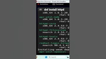 dnf install httpd #shorts