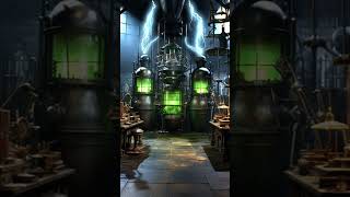 Frankenstein's Laboratory - Halloween Ambience 🧪⚡️ #shorts #halloween #halloweenambience