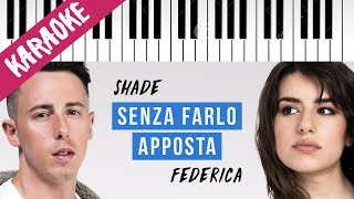 Shade & Federica Carta Senza Farlo Apposta Sanremo 2019 Piano Karaoke Con Testo