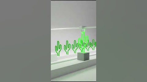 The cactus Assembly Line Calming Repetitive Animation