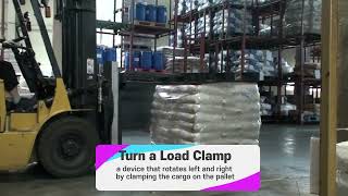 turn a load clamp _ side stabeilizer type
