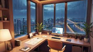 Rainy Workplace: Relaxing Music Vibes for Work, Reading, and Reflection