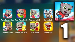 Talking Tom Candy Run (Outfit7) Game Review, Gameplay & Walkthrough (iOS / Android) #1 screenshot 2