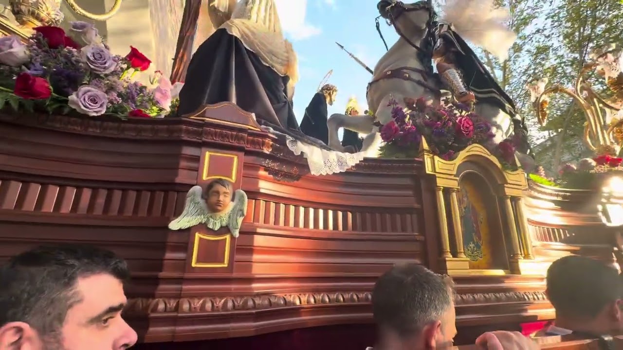 Sagrada Lanzada. Viernes Santo 2025. Campo de Criptana. Salida Iglesia Parroquial y Calle Soledad.