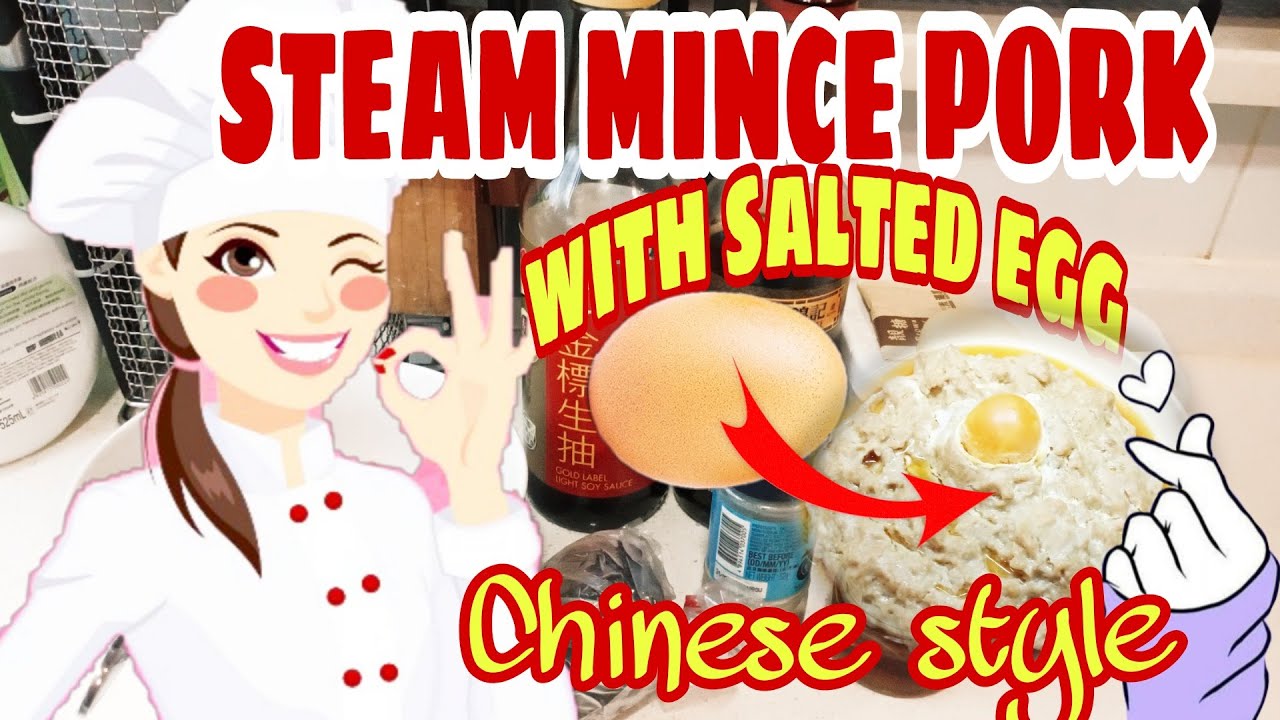 STEAM MINCE PORK WITH SALTED EGG l EASY TO COOK AT HOME