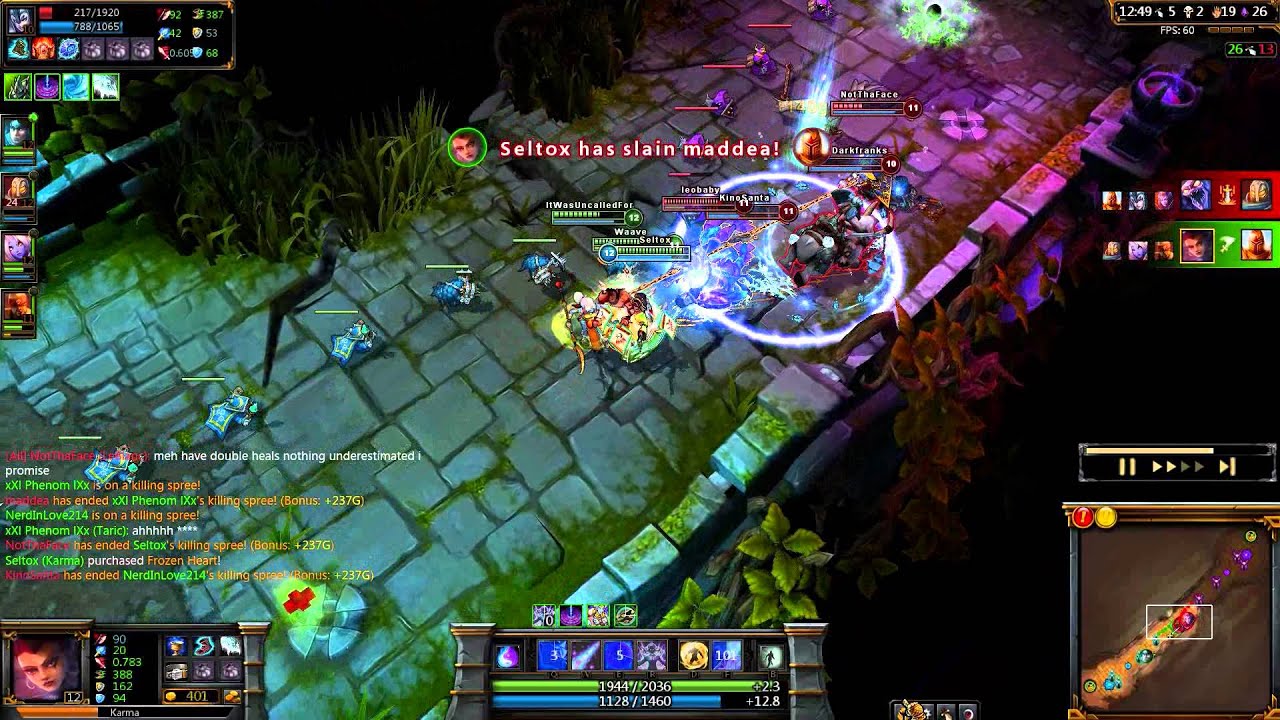 LoL - Karma Pentakill (ARAM) (Pre-rework) - YouTube