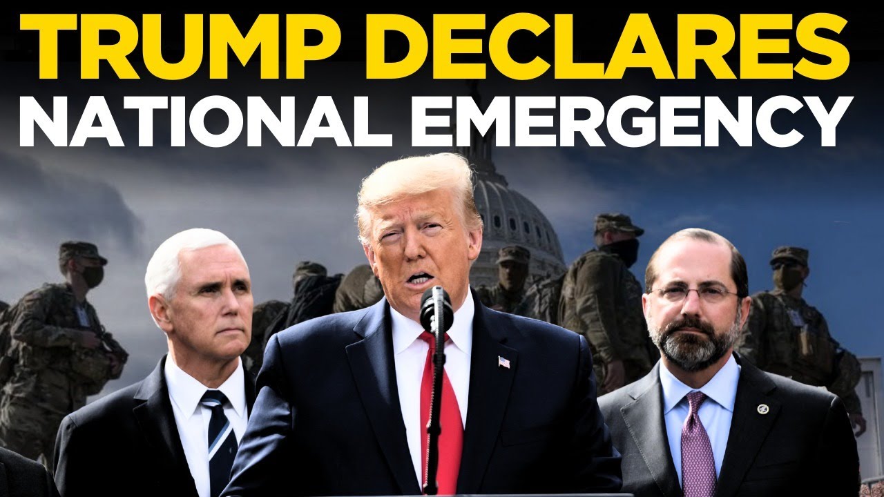 Trump LIVE: US On High Alert as President Declares National Emergency | Trump Mega Speech LIVE