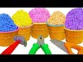 Learn color★What kind of toys are in Surprise ice cream?