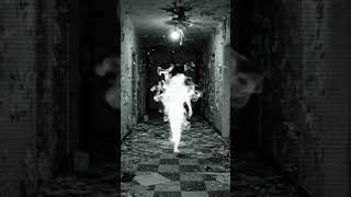 Spooky CCTV footage captures a mysterious, ghostly figure #realghost #cctv #camera