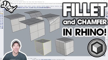 How to FILLET AND CHAMFER Edges in Rhino!