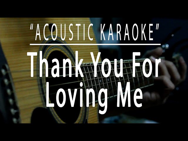 Thank you for loving me - Acoustic karaoke (Bon Jovi) class=