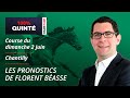 Pronostics quint pmu  100 quint du dimanche 2 juin  chantilly