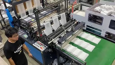 6 Lines Plastic Bag Making Machine 4 Min Long Video