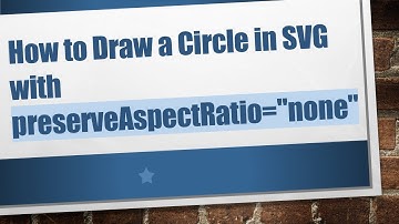 How to Draw a Circle in SVG with preserveAspectRatio="none"