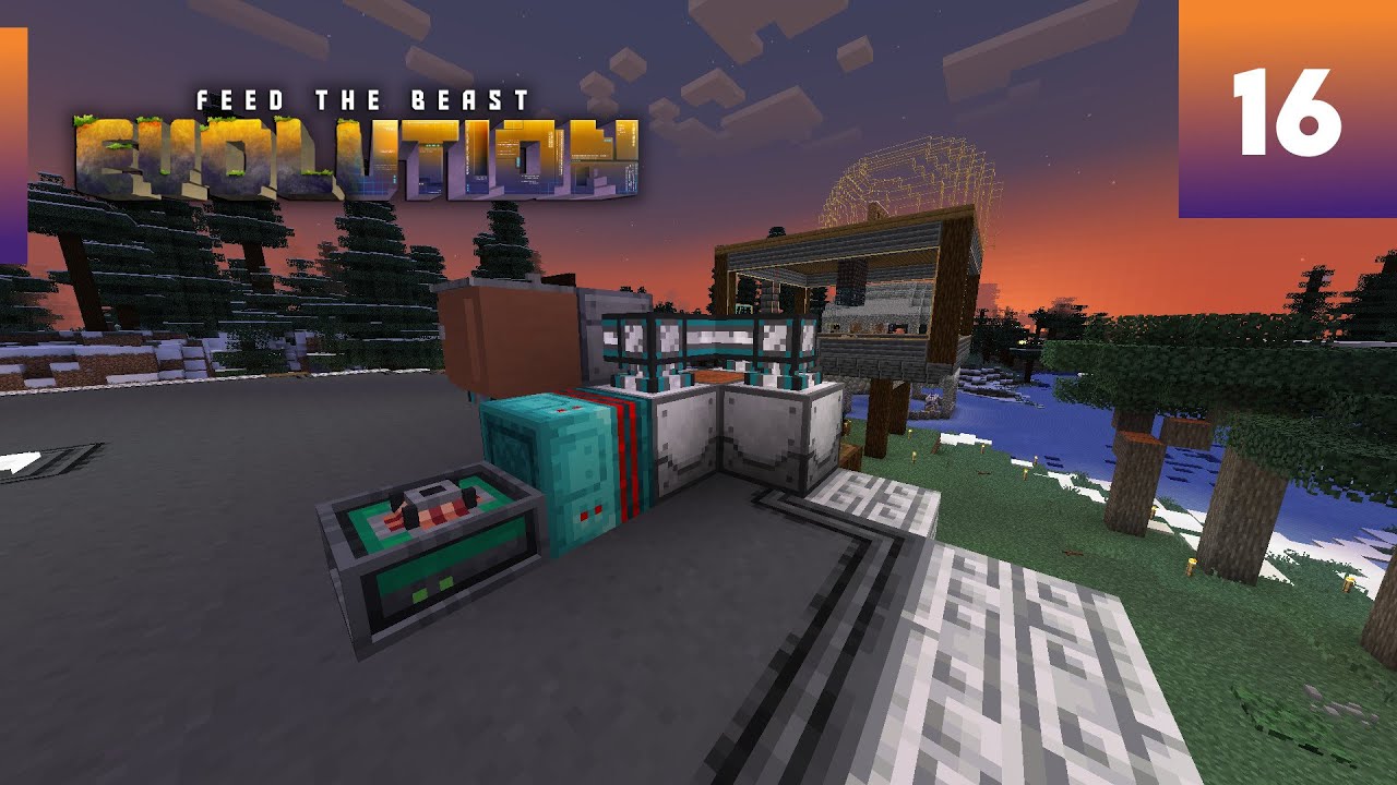 FTB Evolution #16 - Industrial Foregoing and AE2 Automation - YouTube