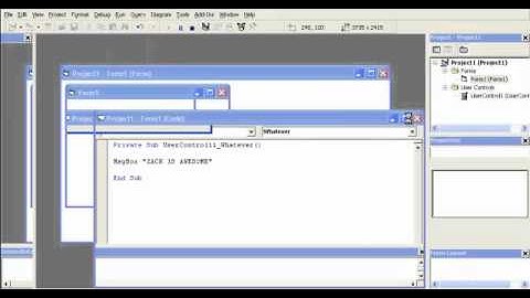 Video 34: VB 6 Programming, Creating Events And Methods With A User Control, Using RaiseEvent