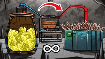 I Built an Automated Factory inside a Rock!