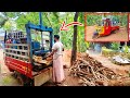 Hydraulic Wood Cutting Machine | Ape Goods Converted into Hydraulic Firewood Splitter