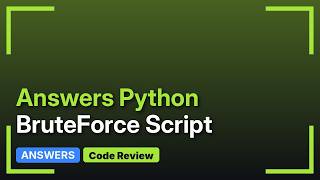 Python BruteForce Script