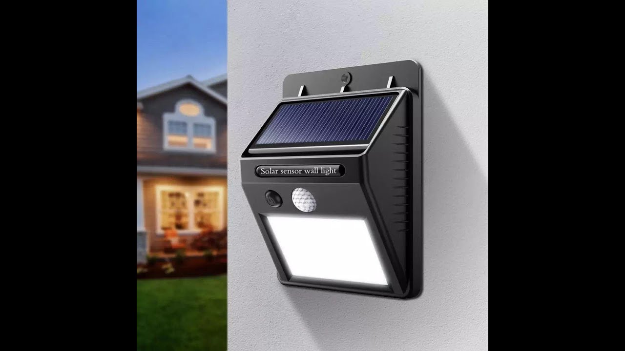 solar sensor wall light YouTube