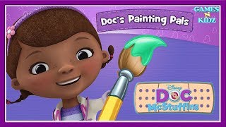 Doc McStuffins Doc s Painting Pals Fun Coloring Pages - Disney Junior Kids Games