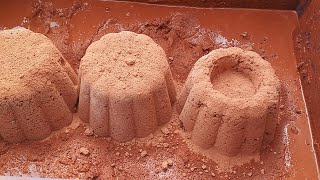 Soft Red Dirt beautiful shapes crumbling on paste #asmr #reddirt screenshot 1