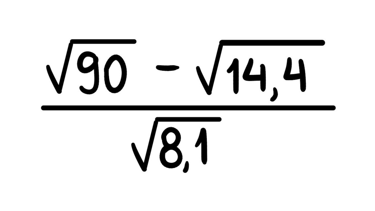 Uma Maneira Diferente de Calcular Fração com Raiz Quadrada