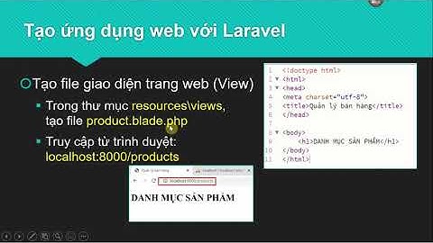 Tạo ứng dụng web quản lý bán hàng với Laravel