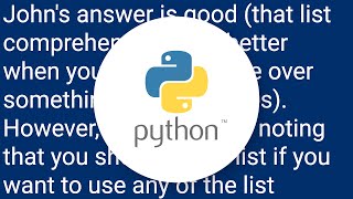 Famous Generator expressions vs. list comprehensions Profile