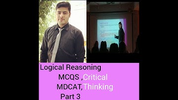 logical reasoning mcqs for mdcat,ecat || Critical thinking || ||dr hafiz sultan academy||
