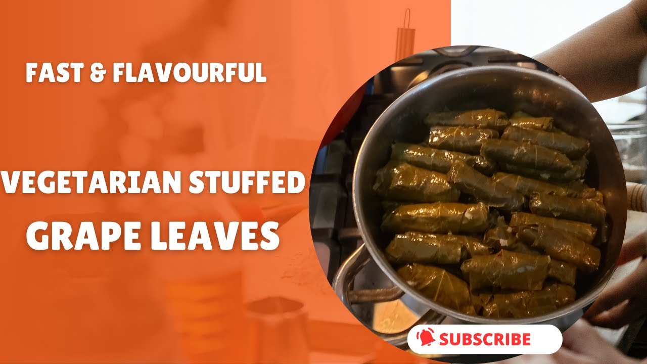 How to Make Vegetarian Stuffed Grape Leaves shortsfeed YouTube