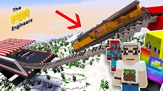 😜🏁🏆 Train racing in Minecraft! OMG 484Km/hour in a train Immersive Railroading mod is so cool!