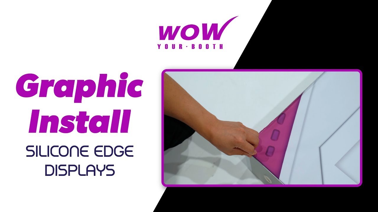 Silicone Edge Graphics Examples Graphic Installation - Silicone Edge Displays - YouTube