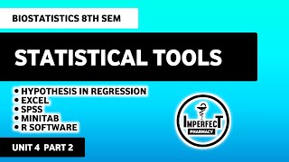 Hypothesis Testing in Regression | Excel | SPSS | Minitab | R Software | Biostatistics 8th Semester