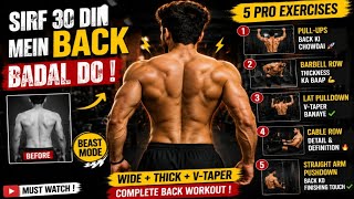 Best Back Workout for Beginners | Wide, Thick & Strong Back #primeironfitness